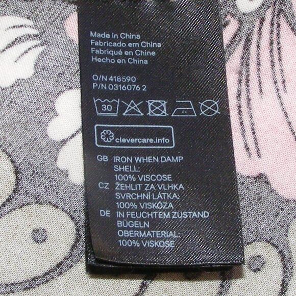 H&M Mini Dress, 4, Retro Multicolor Floral, 3/4 sleeves, Keyhole back, Short - Picture 10 of 11